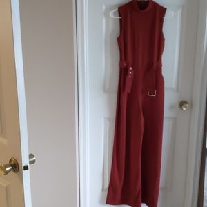 Express burnt orange jumpsuit